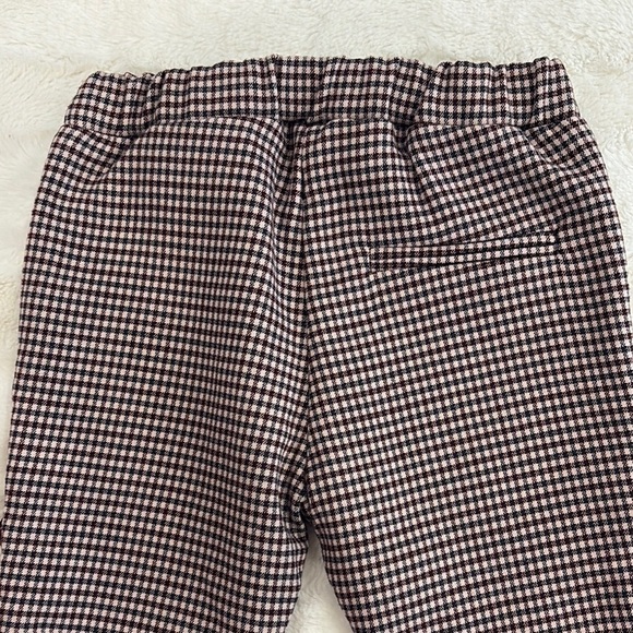 Zara Checkered Pants with Unique Hem - Picture 2 of 5